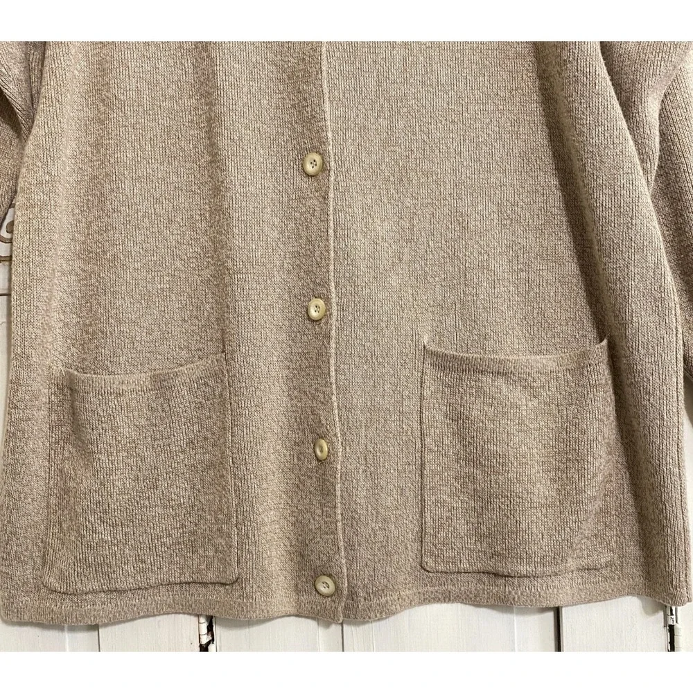 Vintage 90s Geoffrey Beene Sport Button Front‎ Grandpa Cardigan Sweater Large